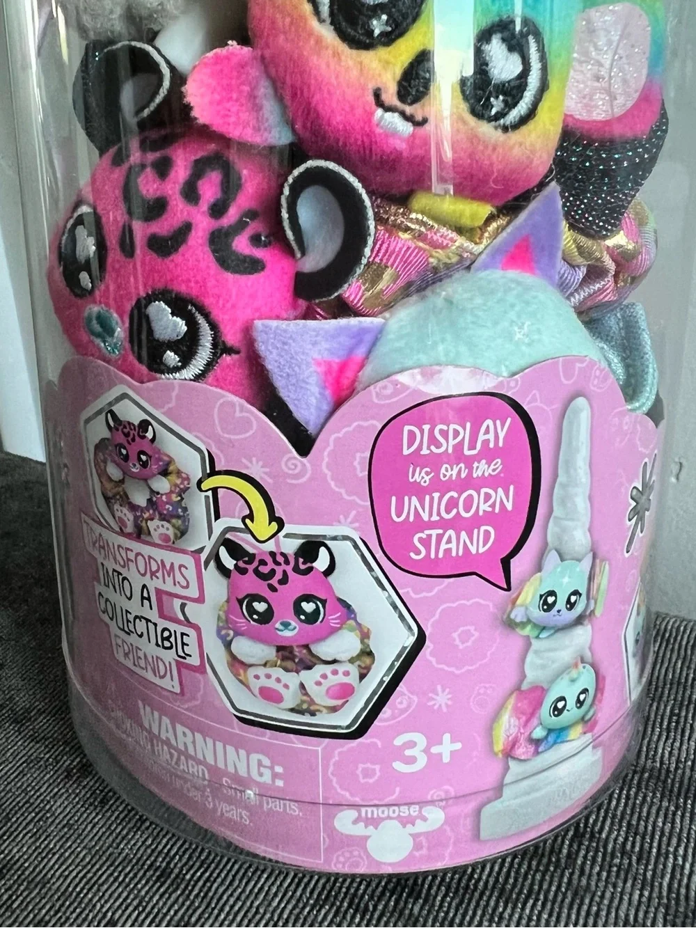 NWT ScrunchMiez Shimmer Series 7 Pack Super Set With Unicorn Display Stand